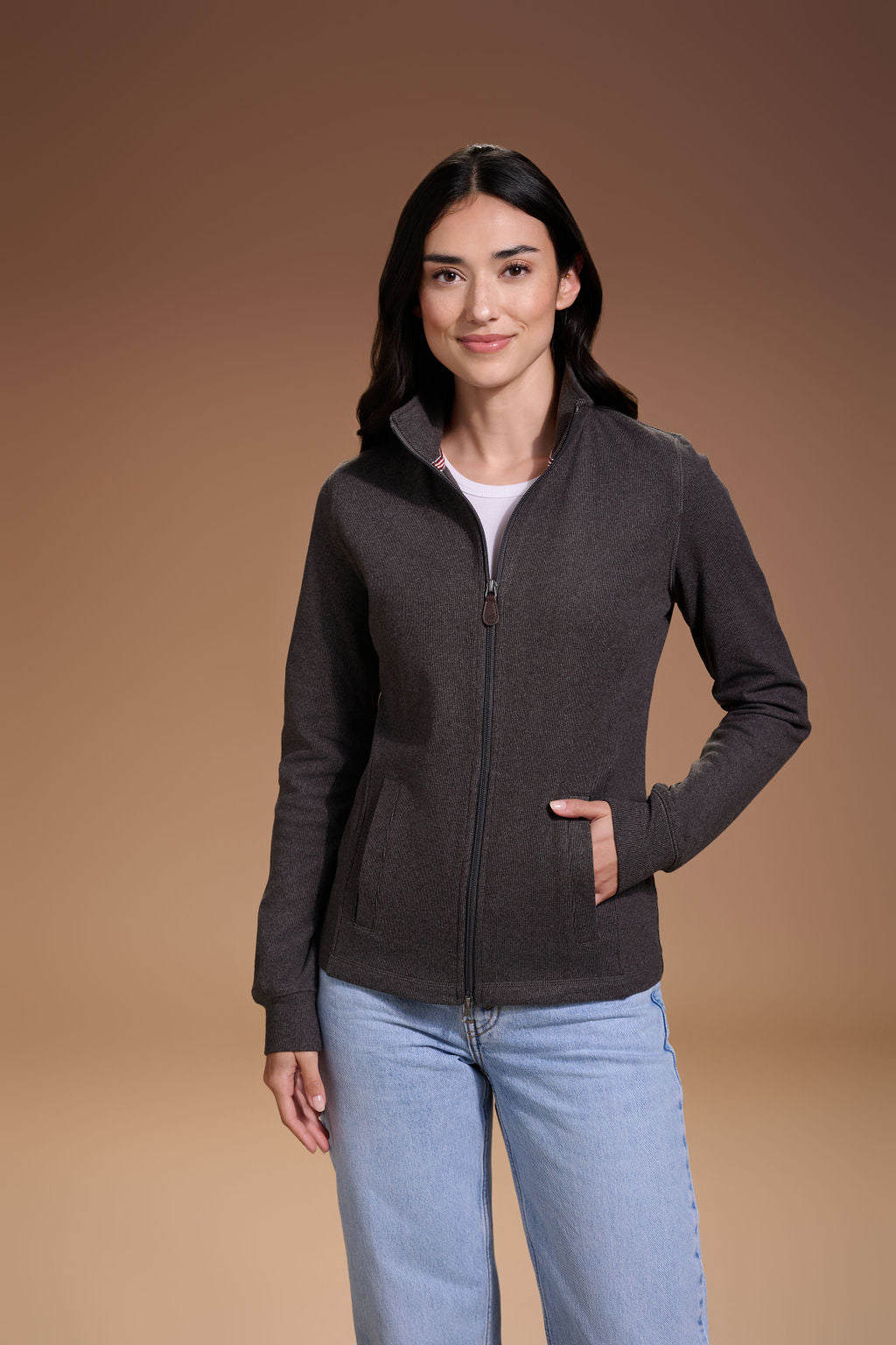 Raider Full Zip Womens #color_charcoal