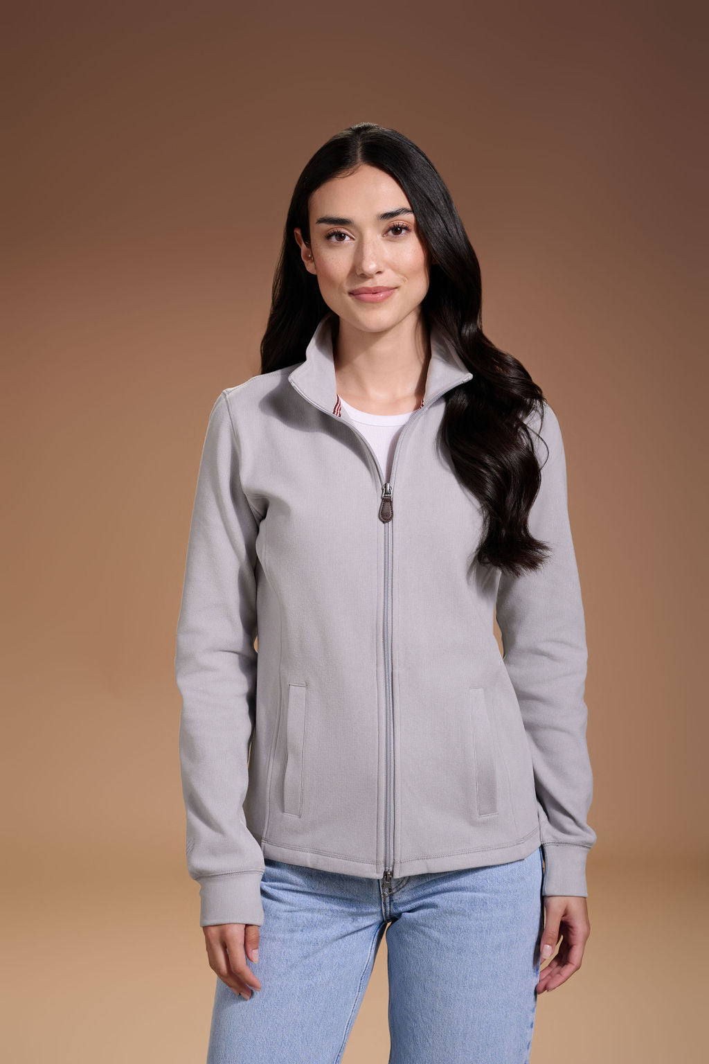 Raider Full Zip Womens #color_light grey