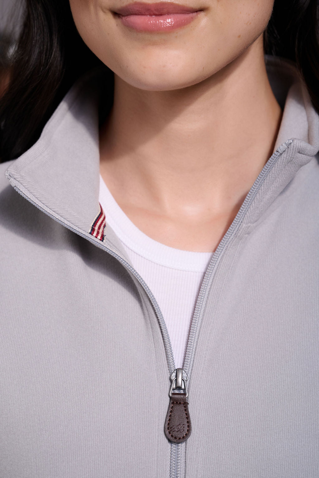 Raider Full Zip Womens #color_light grey