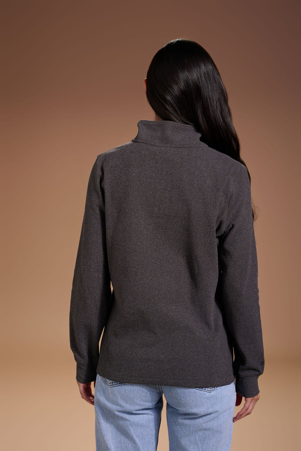 Raider Quarter Zip Womens #color_charcoal